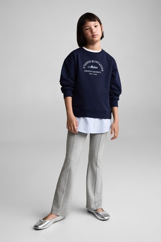 Legging flare - Gris chiné