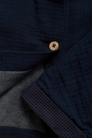 Veste tissu plissé poches - Bleu marine