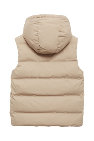 Gilet matelassé à capuche - Gris