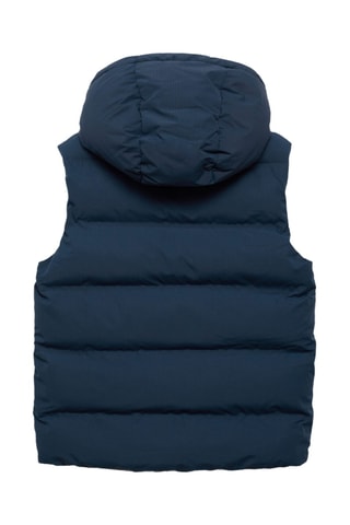 Gilet matelassé à capuche - Bleu marine