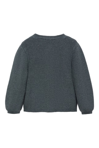 Cardigan poches côtés - Bleu pétrole