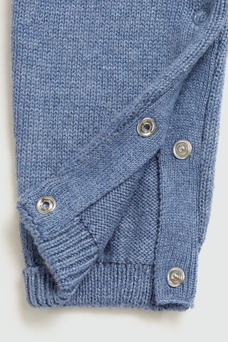 Salopette maille coton - Bleu