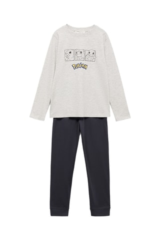 Pyjama Pikachu Pokemon - Anthracite