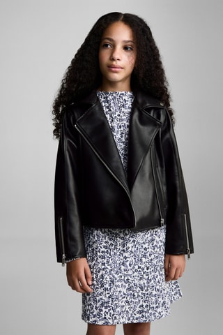 Blouson en similicuir - Noir