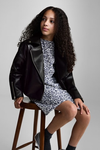 Blouson en similicuir - Noir