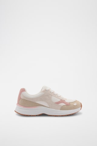 Tennis combinées à lacets - Rose pâle