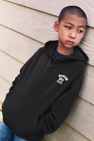 Sweat-shirt imprimé capuche - Anthracite