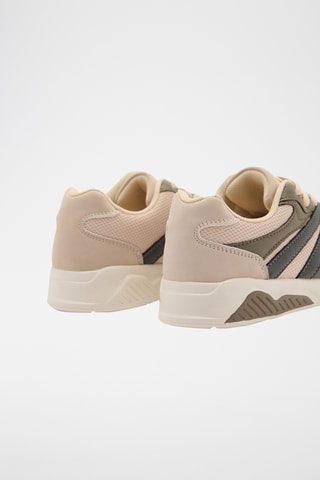Tennis combinées à lacets - Kaki