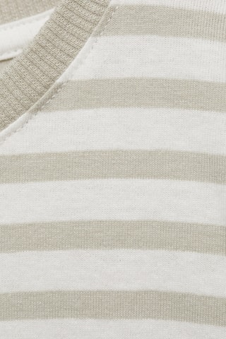 T-shirt coton à rayures - Vert pastel