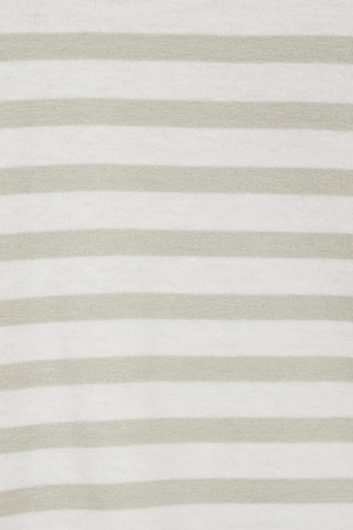 T-shirt coton à rayures - Vert pastel