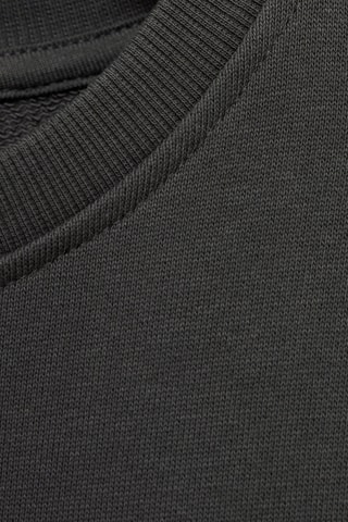 Sweat-shirt coton imprimé - Anthracite