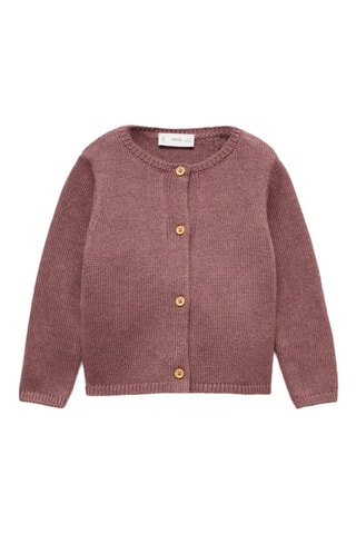 Cardigan maille boutons - Bordeaux
