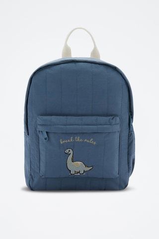Sac à dos détail brodé - Bleu