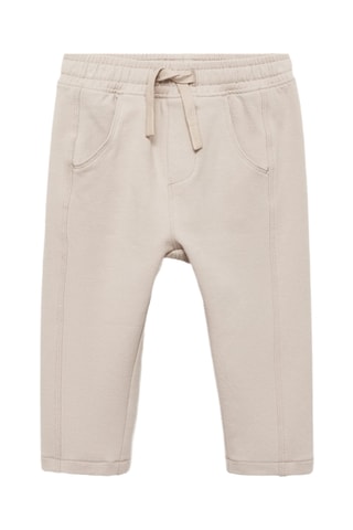 Pantalon taille élastique - Sable