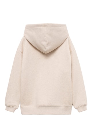 Sweat-shirt coton détails brodés - Sable