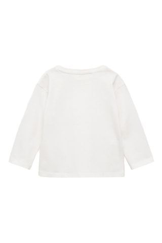 T-shirt ornements fleurs - Blanc cassé