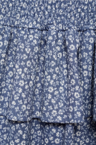 Jupe fleurs volants - Bleu