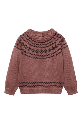 Pull-over jacquard - Bordeaux