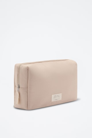 Sac cosmétique matelassé - Beige