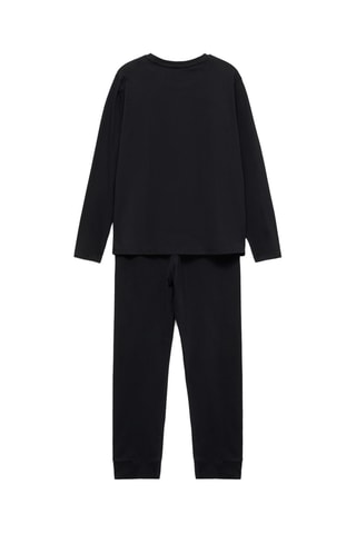 Pyjama squelette phosphorescent - Noir