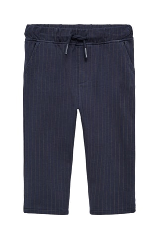 Pantalon à fines rayures - Bleu marine