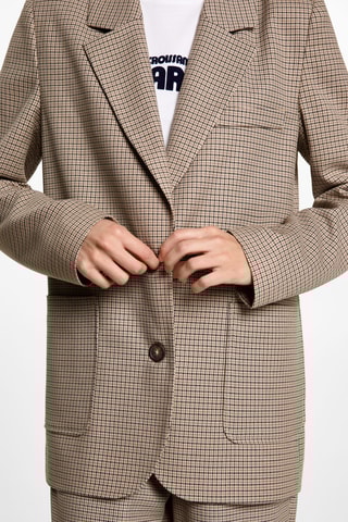 Veste pied-de-poule - Beige