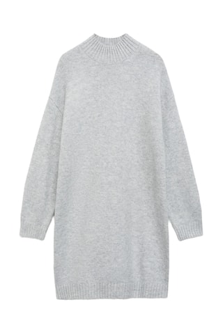 Robe en maille - Gris chiné