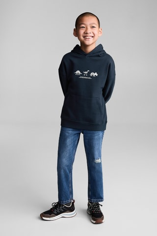 Sweat-shirt imprimé dinosaures - Bleu marine