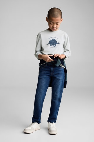 T-shirt imprimé dinosaure - Gris clair