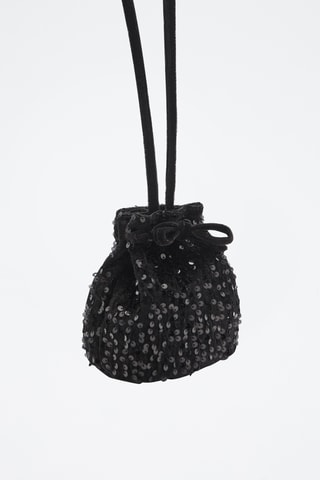 Sac à paillettes - Noir