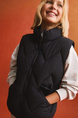 Gilet matelassé poches - Bleu marine