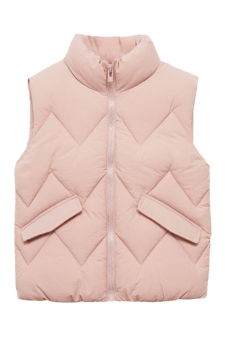 Gilet matelassé poches - Rose