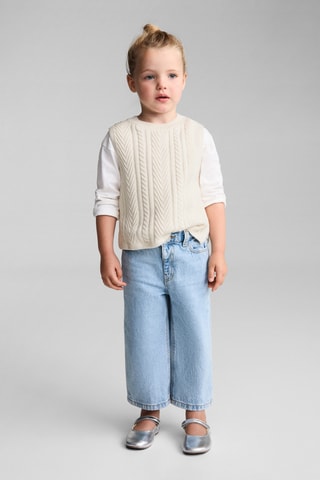 Pull sans manches - Blanc cassé
