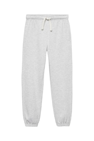 Pantalon jogger coton - Gris chiné