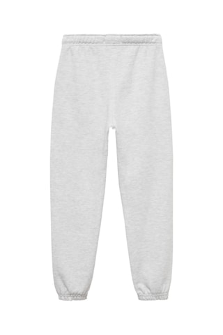 Pantalon jogger coton - Gris chiné