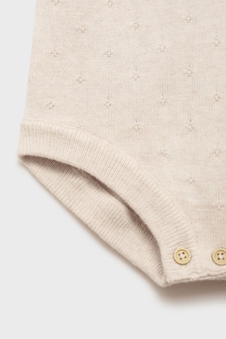 Barboteuse maille poche - Sable