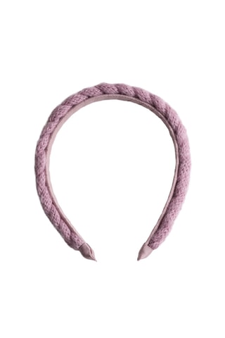 Serre-tête tressé - Rose pâle