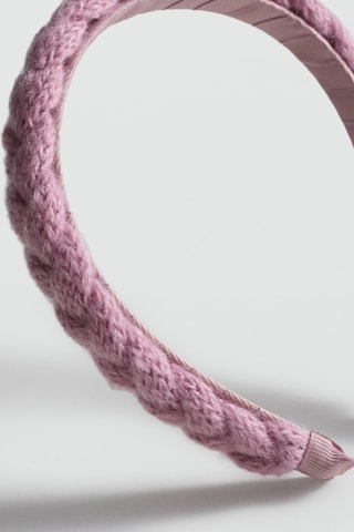 Serre-tête tressé - Rose pâle