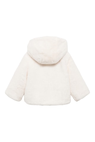 Manteau fausse fourrure - Blanc
