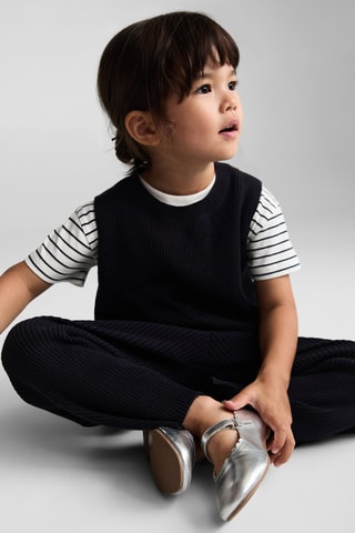 Pantalon côtelé - Bleu marine