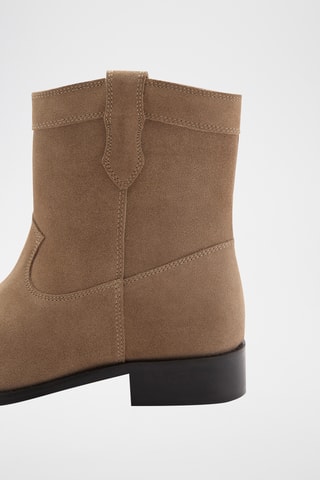Bottines plates - Beige