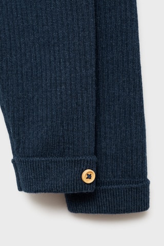 Legging côtelé à revers - Bleu marine