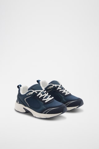 Tennis combinées à lacets - Bleu marine