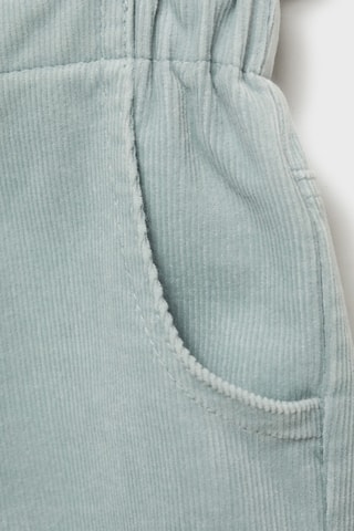 Pantalon velours côtelé paper bag - Ciel