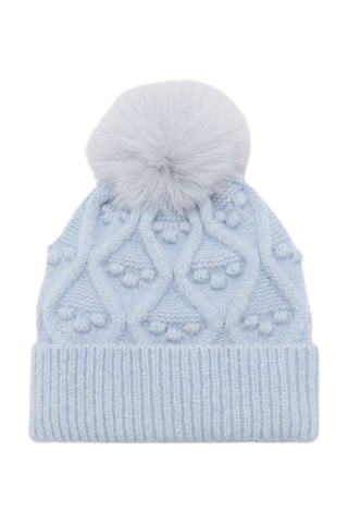 Bonnet pompon - Ciel