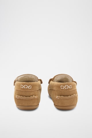 Chaussures bateau cuir - Sable