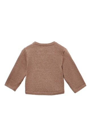 Pull-over croisé maille - Marron