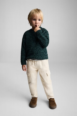 Pull grosses mailles - Vert foncé