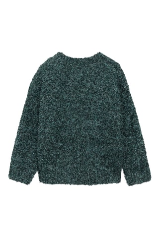 Pull grosses mailles - Vert foncé