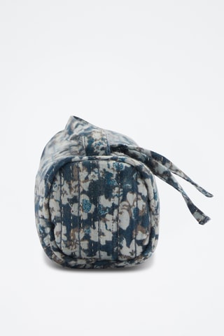 Trousse en imprimé fleuri - Vert